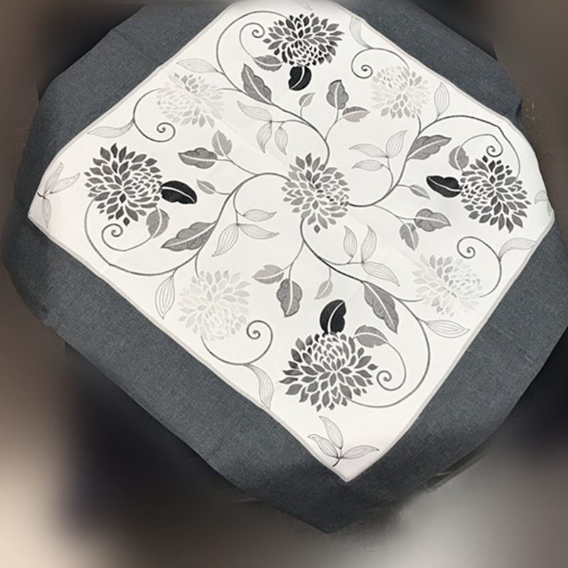Chrysanthemum 36X36" Square Table Topper