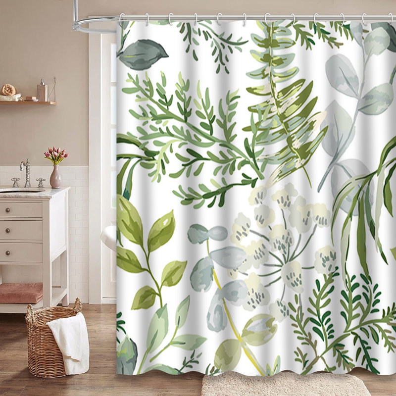 Rideau de douche Green Forest, L 72 po x l 84 po