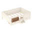 Double avec bibliothèque intégrée et tiroirs de rangement, escalier de sécurité et rails de sécurité de haute qualité, beige-816821098-816821102