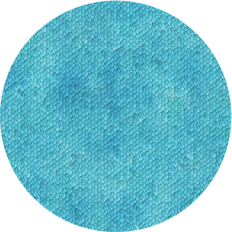 Tapis bleu sarcelle Ksawery, Rectangle 5 pi x 8 pi
