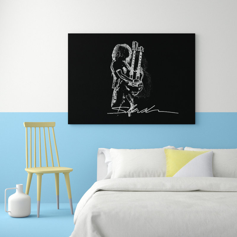 Slash Signature - Wrapped Canvas Print, 35.6 cm H x 50.8 cm W