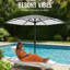 Parasol d'extérieur 10 pi avec protection contre les rayons UV UPF 50+ 10 pi-1366680516