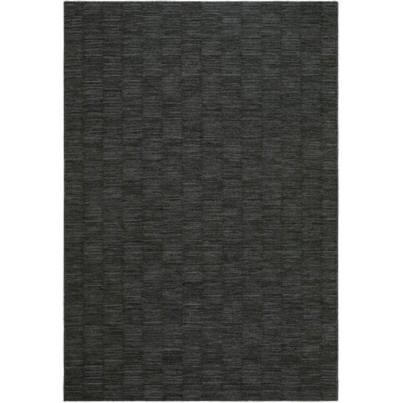 Tein Machine Woven Rug, Black/Gray, Rectangle 9' x 12'