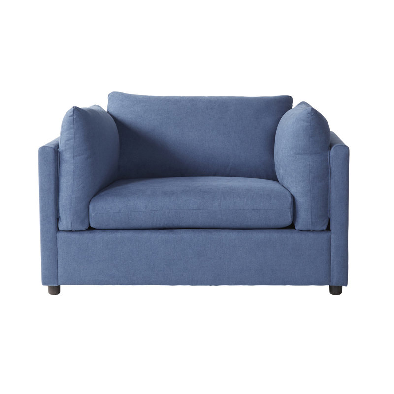 Somptueuse chaise et en bleu marine pour un salon relaxant avec magnifique