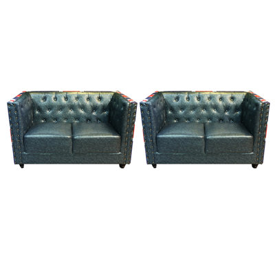 American Leisure Cafe Restaurant Benches Faux Leather Upholstered Bench