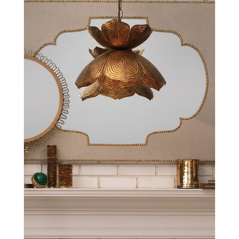 Lotus 1 - Light Pendant, 6.5" H x 10.5" W x 10.5" D
