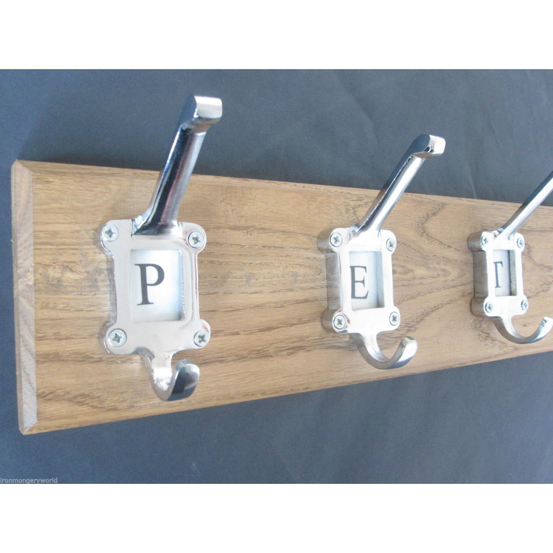 Quasqueton Solid Wood 6 - Hook Wall Mounted Coat Rack