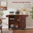 54" Rolling Kitchen Island Cart with Storage - Folding Drop-Leaf Breakfast Bar, 3 Drawers, Spice & Towel Racks - Wooden Cabinet Cart with Shelves