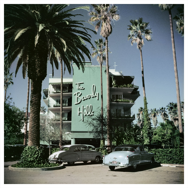 Beverly Hills Hotel Print by Slim Aarons, 45" H x 45" W x 0.1" D, Unframed
