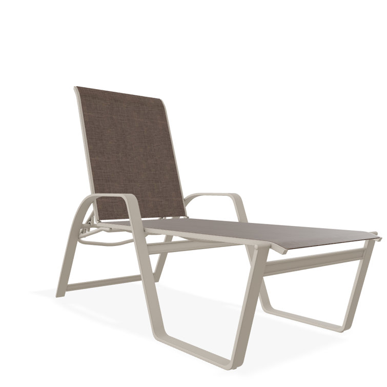 Holna Outdoor Rust-Resistant Metal Chaise Lounge