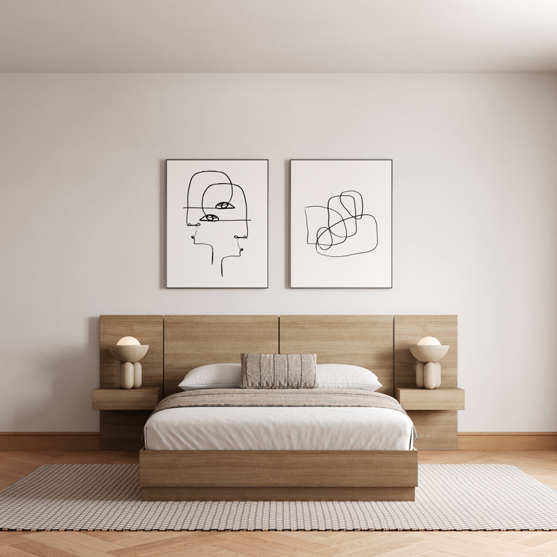 Filoftea 3 Piece Bedroom Set, Brown, King