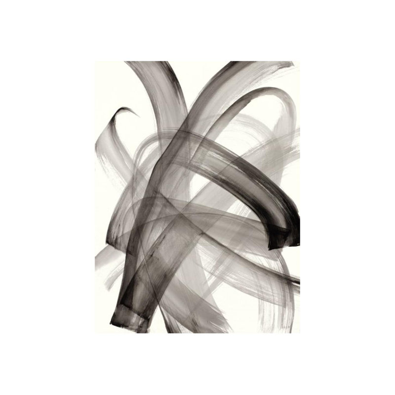 «Motion in Grey I» par Janice Sadler - Peinture, Extérieur, H 48 po x l 36 po x P 1,5 po