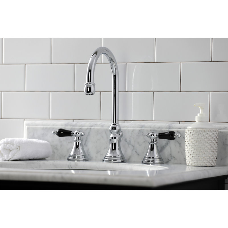 Robinet de salle de bain espacé avec ensemble de drain Duchess, Chrome poli