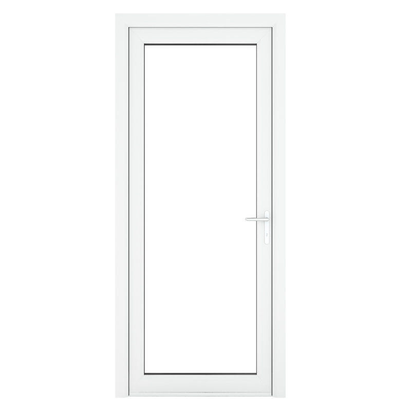 Upvc Single Door, 209cm H x 89cm W x 7cm D