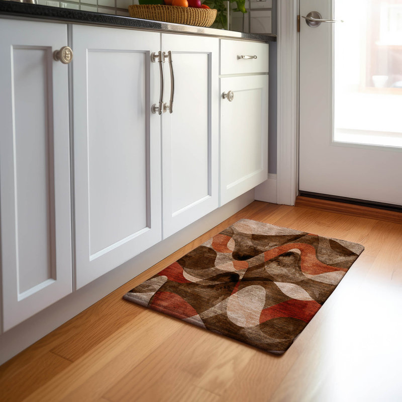 Tapis Norberta avec envers antidérapant, Rectangle 1 pi 8 po x 2 pi 6 po