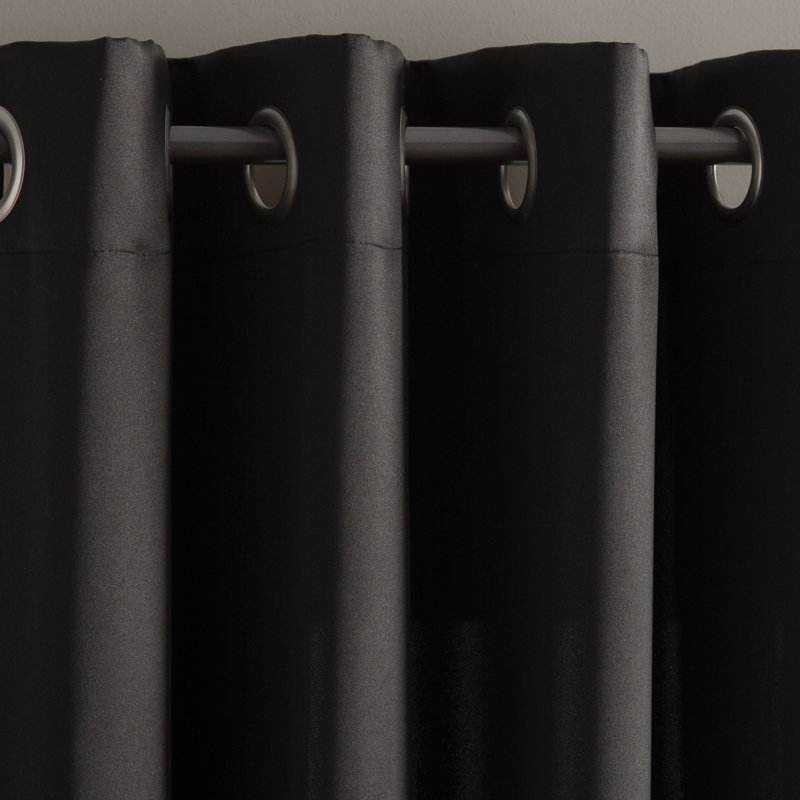 Panneau de rideau à oeillets à économie d'énergie thermique - Basics by Wayfair ™, Taupe, l 54 po x L 63 po