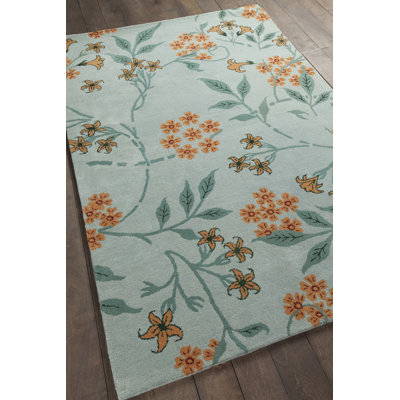Wool Floral Indoor Rug