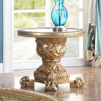 LUXURY MOBILYA VINTAGE TURKISH DESIGN FURNITURE HAND CARVED END TABLE