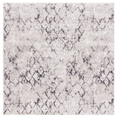 Lisson Geometric Grey Area Rug