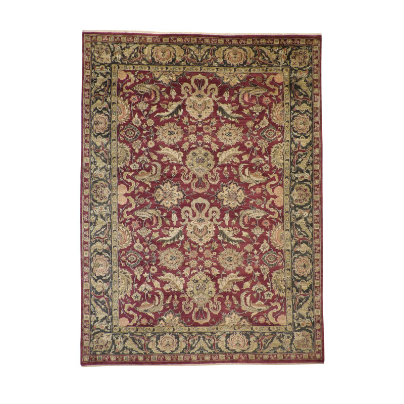 Yennhi One-of-a-Kind 8.9x11.11 Area Rug Burgundy