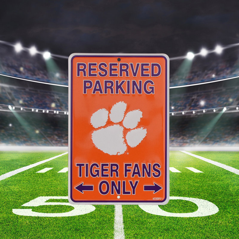 Tigers Fans Only Parking Clemson Metal Sign Game Room Man Cave Garage Wall Decor Tigers Fans Only Parking Clemson Metal Sign Game Room Man Cave Garage Wall Decor