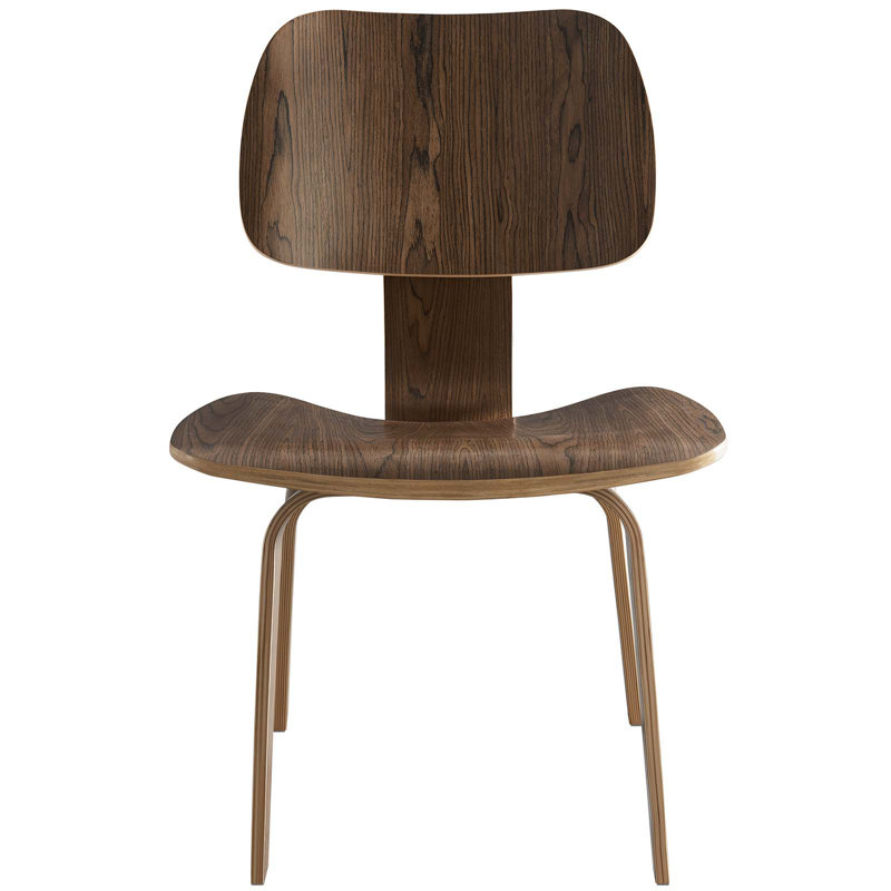 Chaise moulée, Noyer