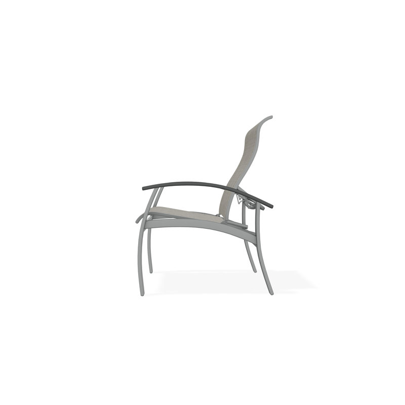 Belle Isle Outdoor Dining Chair, Graphite, Smoke