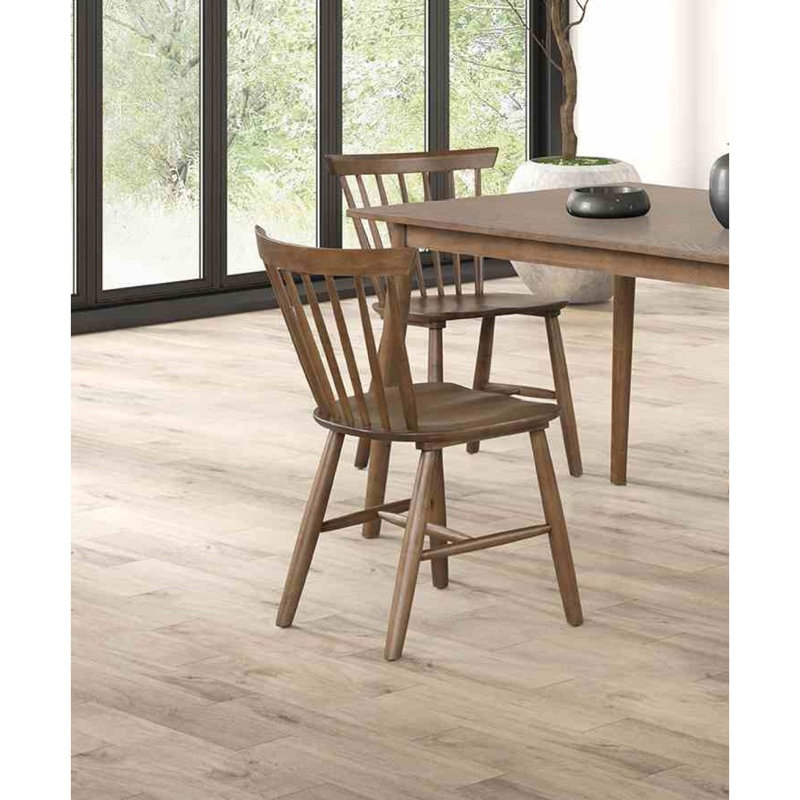 Mobilier de salle à manger de style Mid-Century moderne à 2 broches avec dossier moulé en noyer, Brun