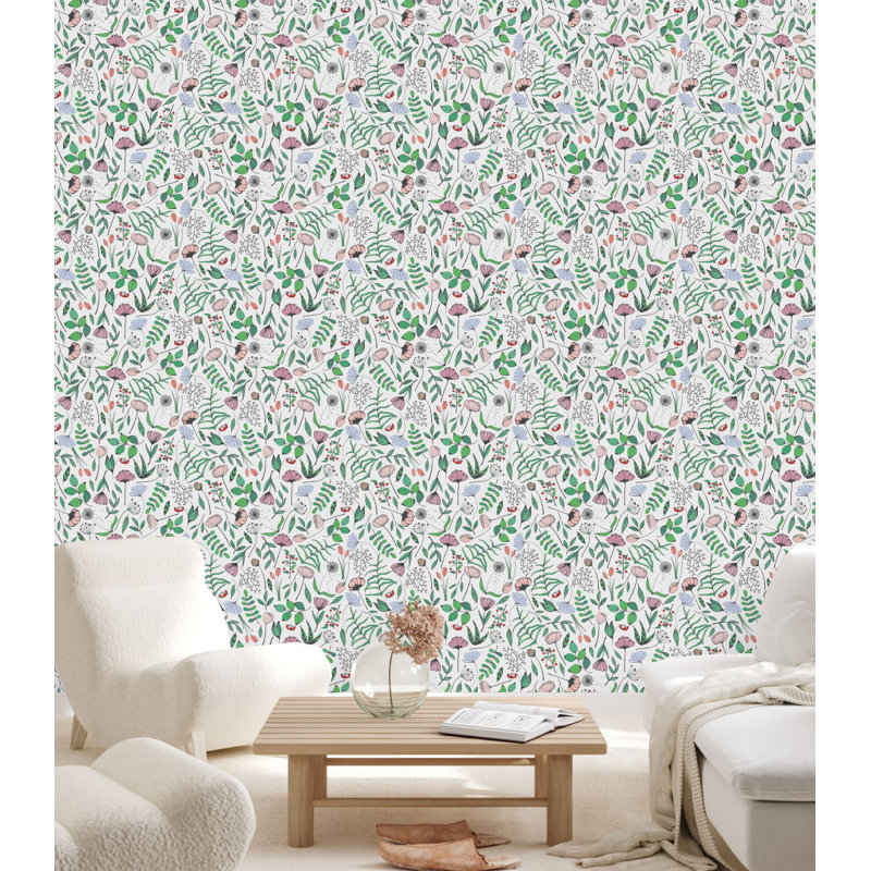 Floral Tile, 2.08' W x 10.42' L