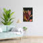 Evening Floral 1 -Black Abstract Contemporary Elegant Nature Plant Wall Art Print 1 Piece Wrapped Canvas Wall Art-538096777