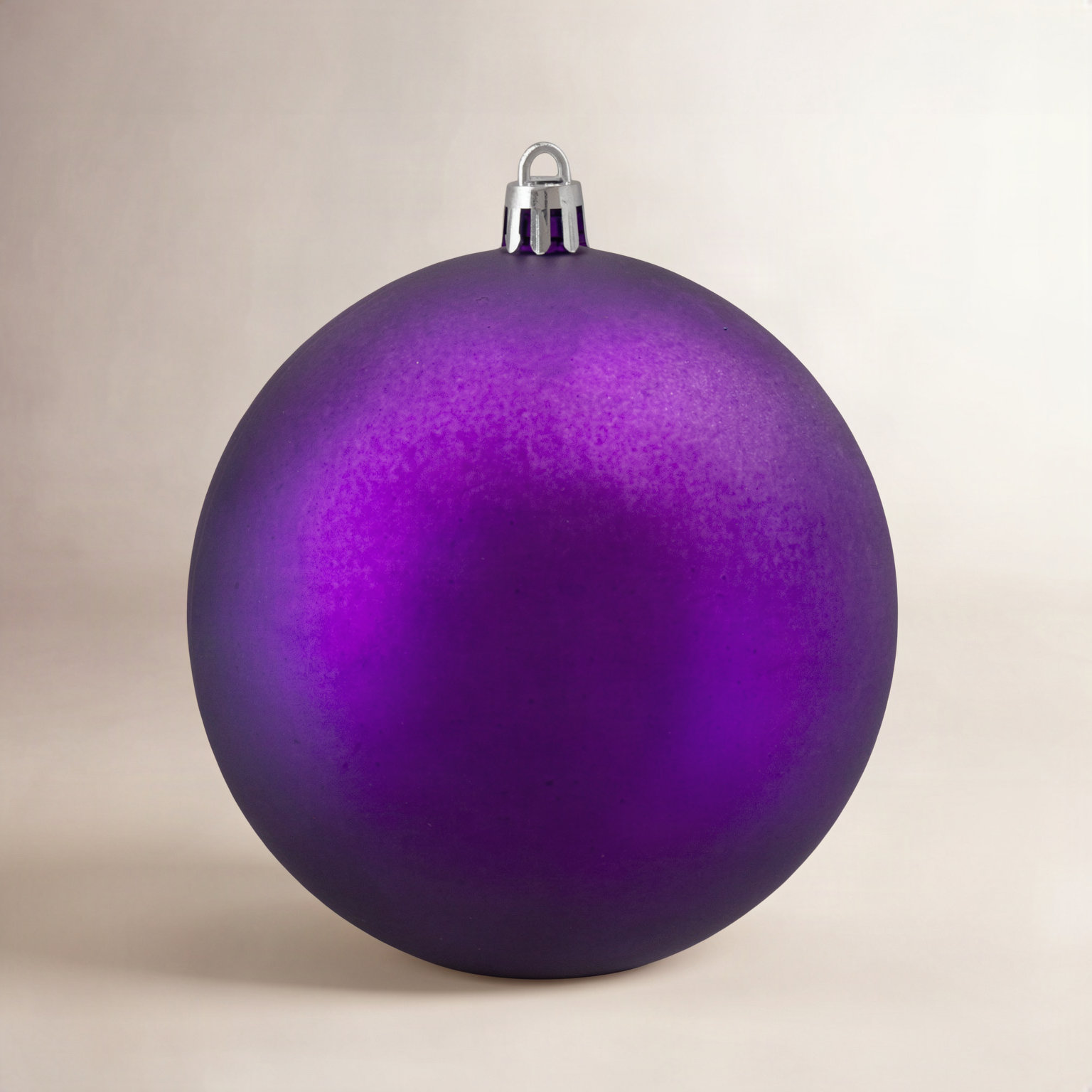 4" Shatterproof Bauble, Deep purple