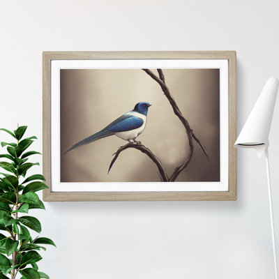 Shining Swallow Bird - Framed Print
