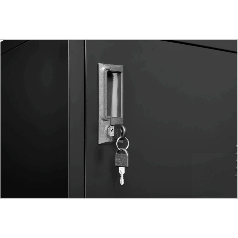 6 Door Employee Storage Locker, School Lockers with Card Slot, Metal Frame, 6