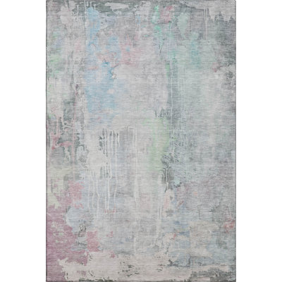 Premium Machine Washable Kelton AMF1233 Abstract Rug