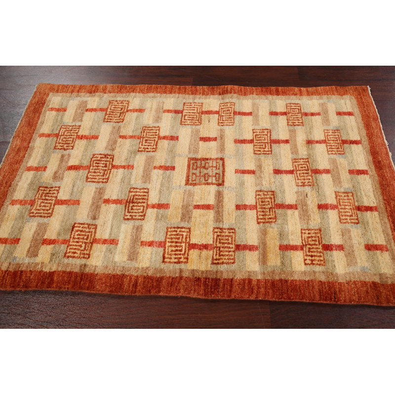 Geometric Gabbeh  Oriental Area Rug 3x5
