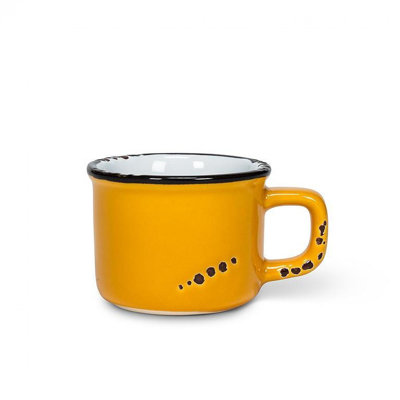 Terracotta Colour Enamel Look Espresso Cup