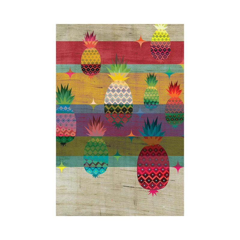 Pineapple by Chhaya Shrader - Wrapped Canvas Print, 30.48 cm H x 45.72 cm W
