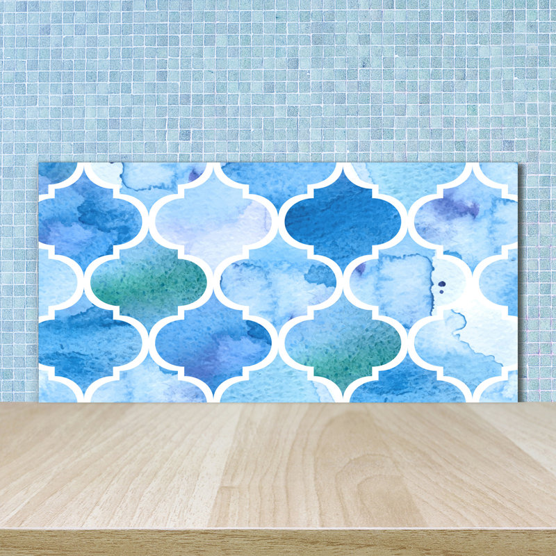 Damantinki 50cm W x 100cm L Glass Peel and Stick Panel