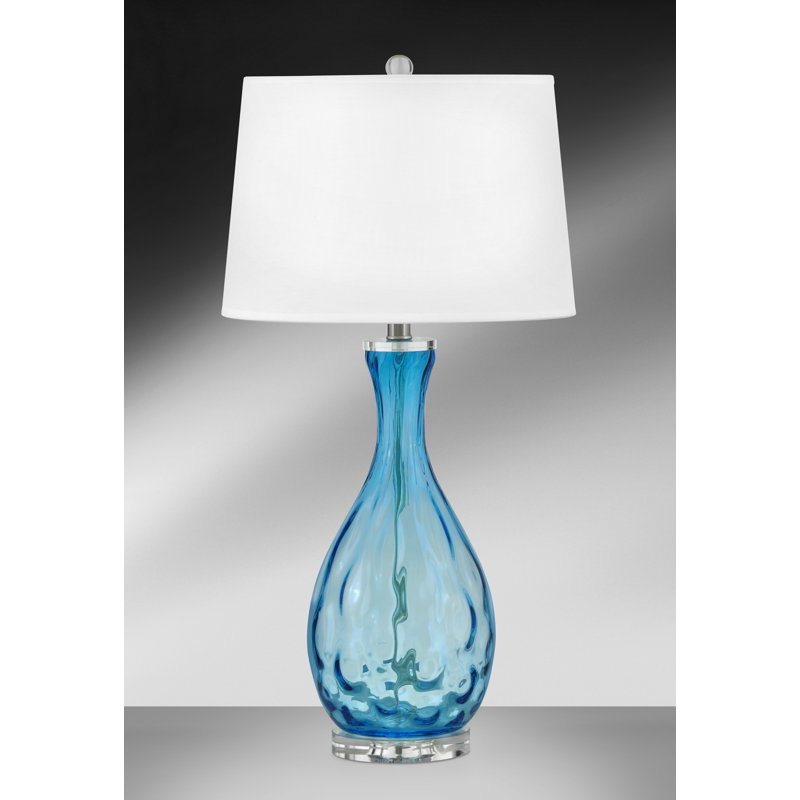 Lampe de table en verre