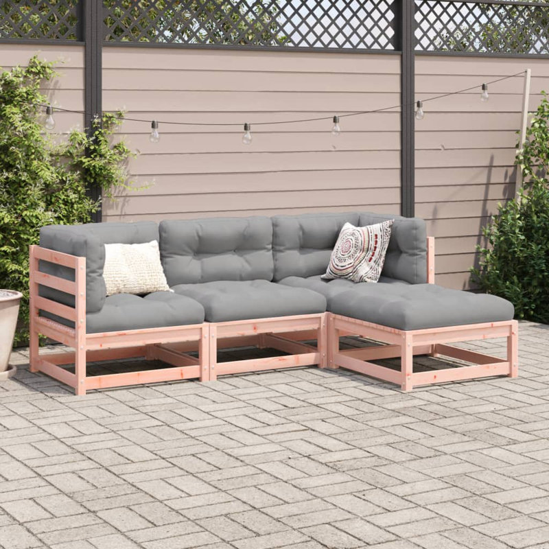 Tardun 70cm Wide L-Shaped Patio Sofa, Brown