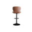 Ensemble de 2 tabourets de bar modernes, tabourets pivotants rembourrés en similicuir, chaises de bar réglables à hauteur de comptoir avec dossier pour îlot de cuisine-1194031663-1194031657