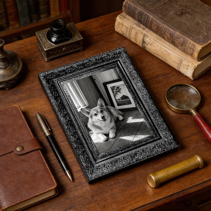 11 "x 14" cadre photo 1PC sophistiqué noir pour décoration murale galerie, Black, 1, L 11 po x H 14 po