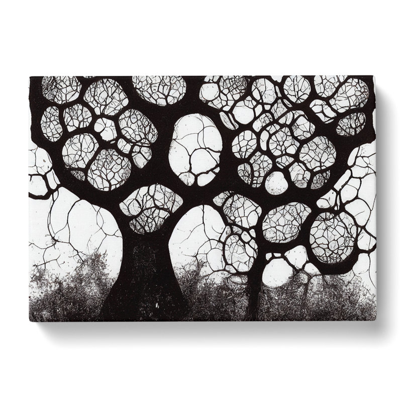 Peaceful Tree - Wrapped Canvas Painting, 40cm H x 60cm W x 3cm D