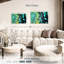 Avery abstrait noir et vert-107689336