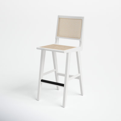 Atticus Counter Stool with Solid Wood Frame