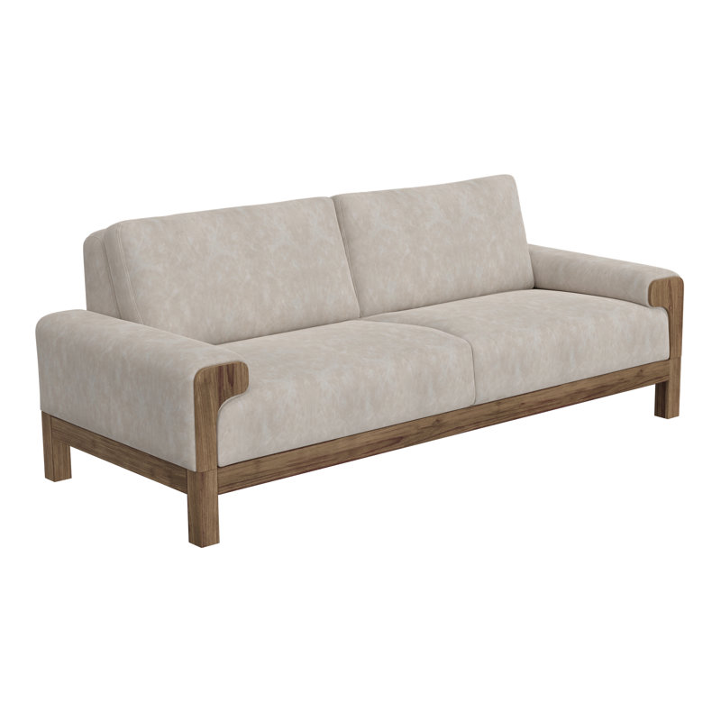 Dobby Wooden Frame & Base, Sofa, Snow