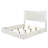 White & Silver High Gloss Bed W/LED