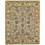 Wool Oriental Area Rug in Light Blue/Green/Beige