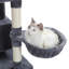 Tour pour arbres à chat à plusieurs niveaux avec poteaux à griffes recouverts de sisal, appartement pour chat confortable, perchoir supérieur rembourré pour les chats d'intérieur-1637381443