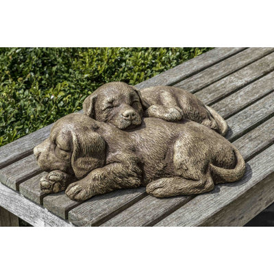 Elivra Nap Time Puppies Statue